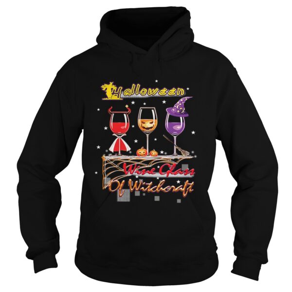 Wine Glass Of Witchcraft Halloween Tshirt