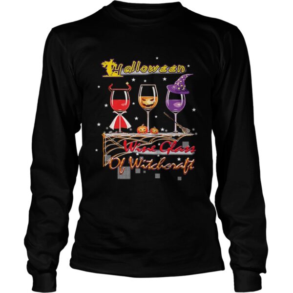 Wine Glass Of Witchcraft Halloween Tshirt