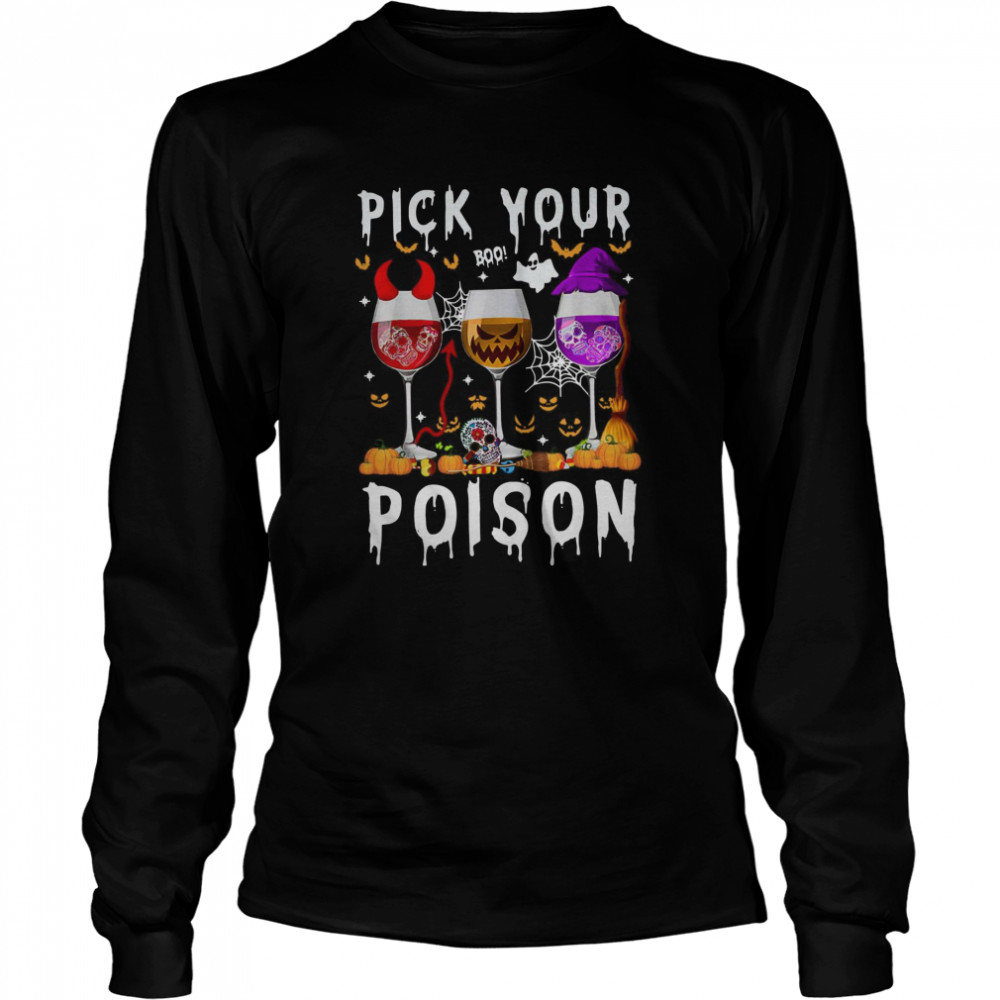 Wine Pick Your Boo Poison Halloween shirt Wine Pick Your Boo Poison Halloween shirt