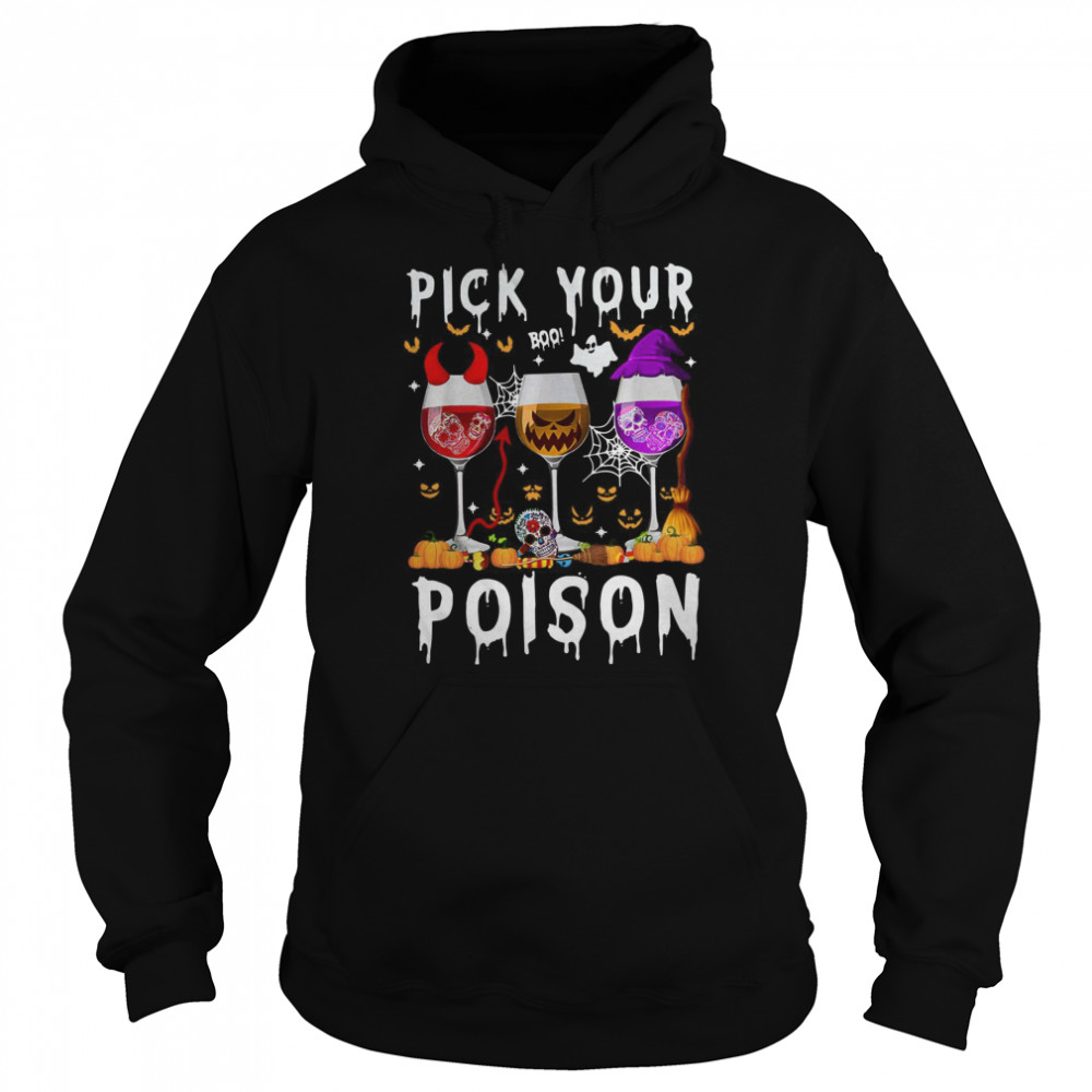 Wine Pick Your Boo Poison Halloween shirt Wine Pick Your Boo Poison Halloween shirt
