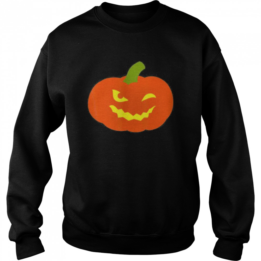 Winking Eye Pumpkin Face Halloween Costume shirt Winking Eye Pumpkin Face Halloween Costume shirt