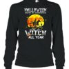 Witch Driving Horse Halloween Means No Difference To Me I’m A Witch All Year T-shirt