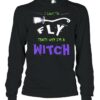 Witch Meme With Crooked Broom To Scare On Halloween shirt