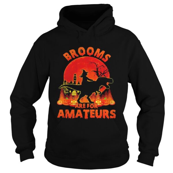 Witch Riding Dinosaurs Brooms Are For Amateurs Halloween shirt