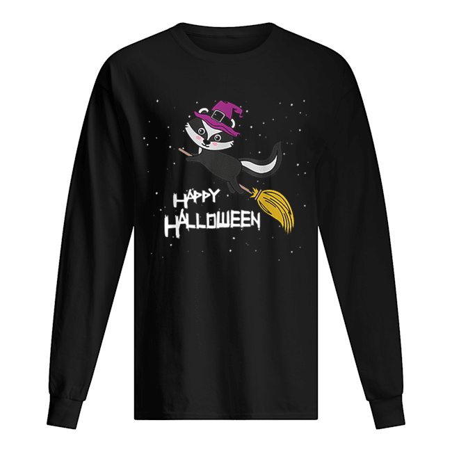 Witch Skunk Flying Broomstick Costume Cute Halloween Gift shirt Witch Skunk Flying Broomstick Costume Cute Halloween Gift shirt