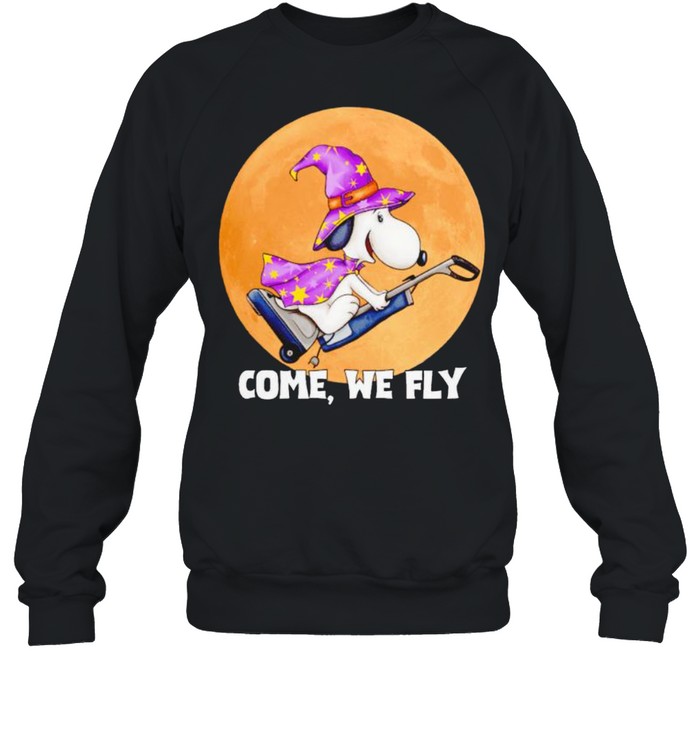 Witch Snoopy come we fly shirt Witch Snoopy come we fly shirt