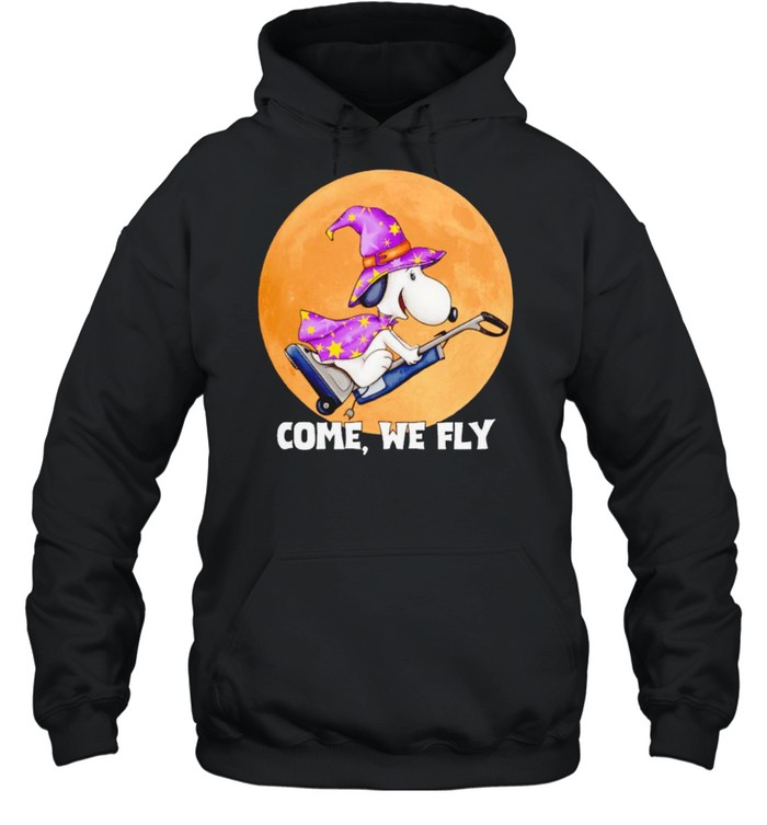 Witch Snoopy come we fly shirt Witch Snoopy come we fly shirt