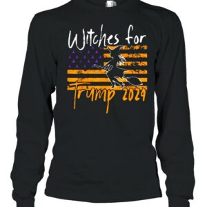 Witches For Trump 2024 Halloween American Flag shirt