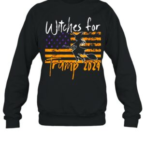 Witches For Trump 2024 Halloween American Flag shirt