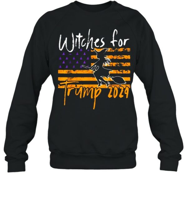 Witches For Trump 2024 Halloween American Flag shirt