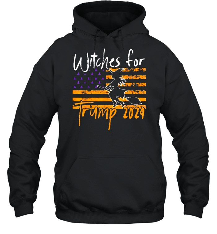 Witches For Trump 2024 Halloween American Flag shirt Witches For Trump 2024 Halloween American Flag shirt