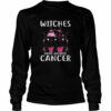 Witches United Against Cancer Wear Pink Halloween shirt