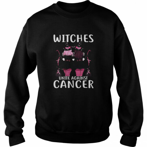 Witches United Against Cancer Wear Pink Halloween shirt