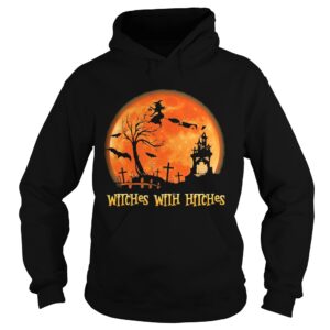 Witches With Hitches Sunset Halloween shirt