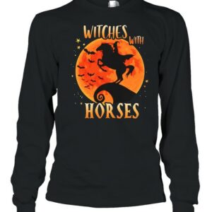 Witches with horse Halloween shirt
