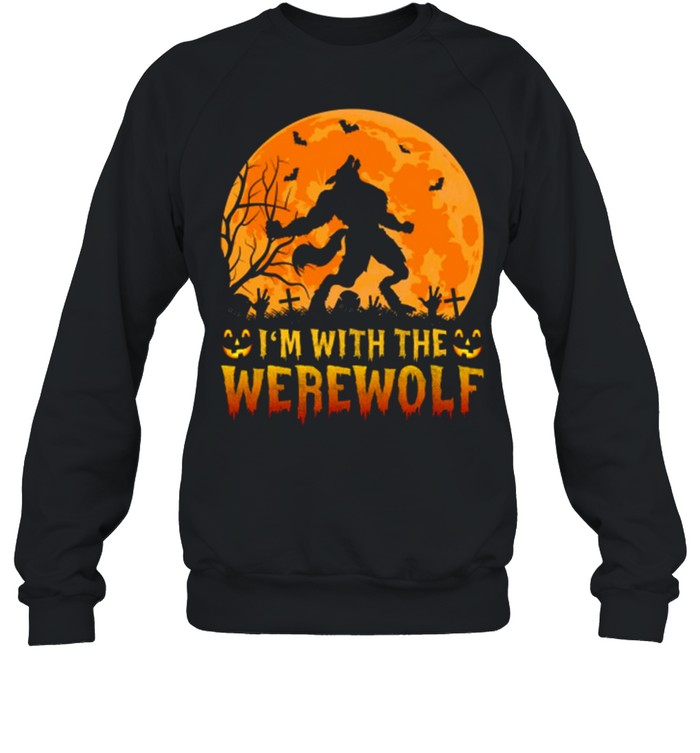 Wolf I’m with the werewolf shirt Wolf I’m with the werewolf shirt