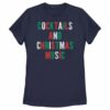 Women_s Lost Gods Distressed Cocktails and Christmas Music T-Shirt