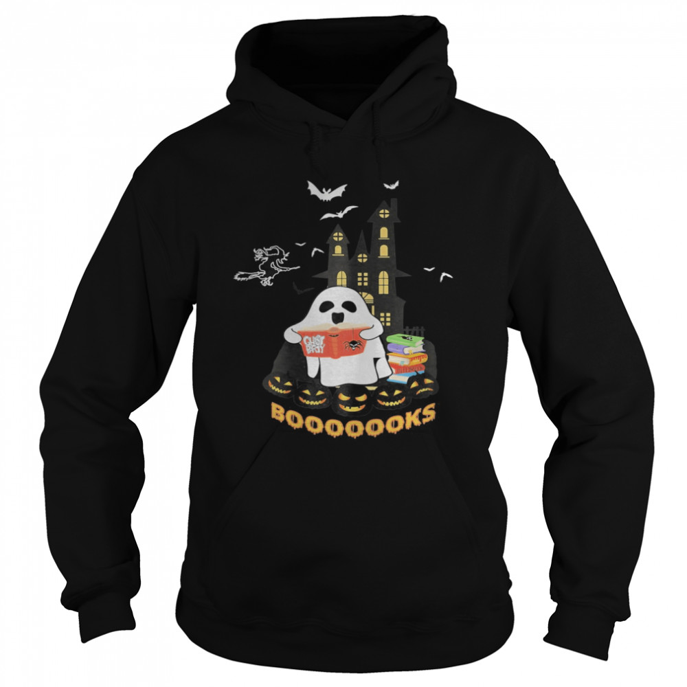 Womens Funny Halloween Ghost Reads Booooooks boo read books shirt Womens Funny Halloween Ghost Reads Booooooks boo read books shirt