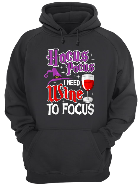 Womens Hocus Pocus I Need Wine To Focus Halloween Wine Party Shirt Womens Hocus Pocus I Need Wine To Focus Halloween Wine Party Shirt