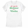 Women’s Lost Gods All I Want for Christmas Is a Vacation T-Shirt