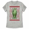 Women’s Marvel Ugly Christmas Guardians of the Galaxy Groot Portrait T-Shirt