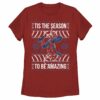 Women’s Marvel Ugly Christmas Spider-Man Season T-Shirt