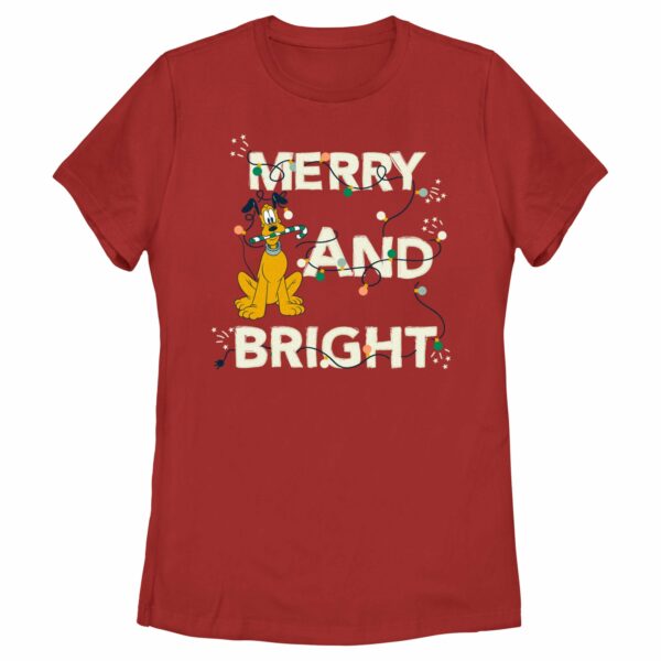 Women’s Mickey & Friends Merry and Bright Pluto T-Shirt