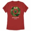 Women’s Minecraft Creeper Holiday Wreath T-Shirt