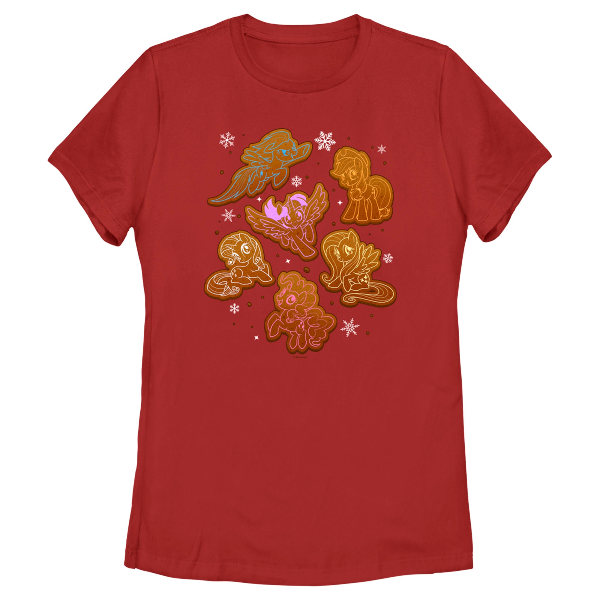 Women's My Little Pony Friendship is Magic Gingerbread Ponies T-Shirt Women's My Little Pony Friendship is Magic Gingerbread Ponies T-Shirt