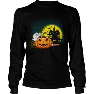 Womens Nurse PumpkinsWomens Halloween Pumpkin Scrubs TShirt