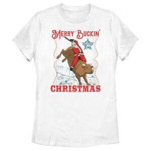 Women’s Professional Bull Riders Merry Buckin’ Christmas T-Shirt