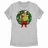 Women’s Scooby Doo Christmas Shaggy and Scooby Wreath T-Shirt