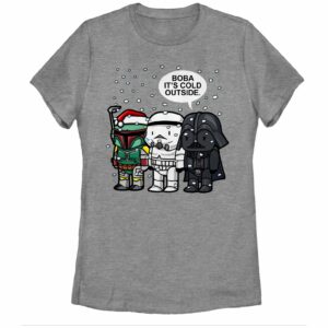 Women’s Star Wars Christmas Boba It’s Cold Outside T-Shirt