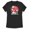 Women’s The Nightmare Before Christmas Christmas Believe Jack and Sally T-Shirt