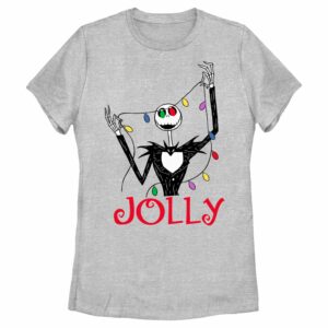 Women’s The Nightmare Before Christmas Jack Jolly Christmas Lights T-Shirt