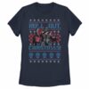 Women’s Transformers Optimus Prime Roll Out Ugly Xmas T-Shirt