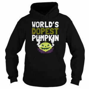 World's Dopest Pumpkin Weed Marijuana halloween shirt 3