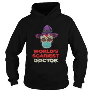 Worlds Scariest Doctor Skull Tattoos Witch Face Mask Halloween shirt