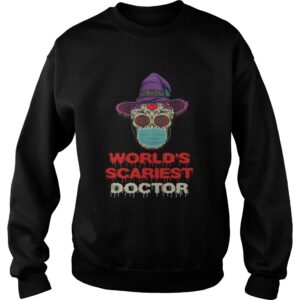 Worlds Scariest Doctor Skull Tattoos Witch Face Mask Halloween shirt 3