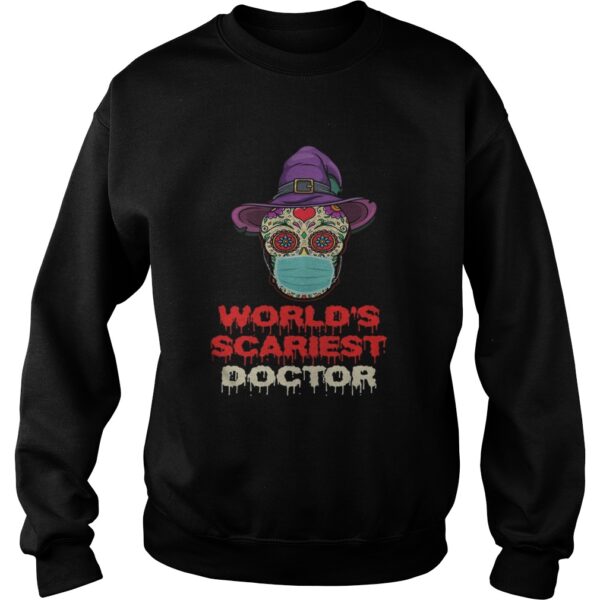 Worlds Scariest Doctor Skull Tattoos Witch Face Mask Halloween shirt
