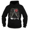 Xray Stomach Fish Bone Costume Cool Easy Halloween shirt