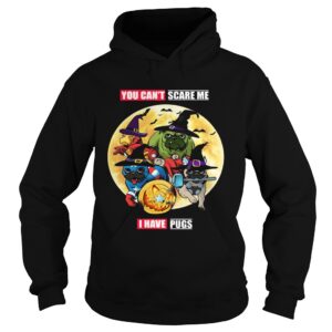 You Cant Scare Me I Have Pugs Avengers Halloween shirt