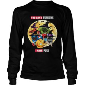 You Cant Scare Me I Have Pugs Avengers Halloween shirt