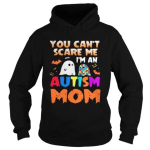 You Cant Scare Me Im An Autism Mom Ghost Halloween shirt