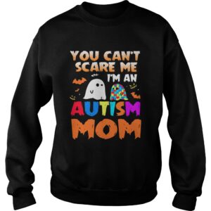 You Cant Scare Me Im An Autism Mom Ghost Halloween shirt