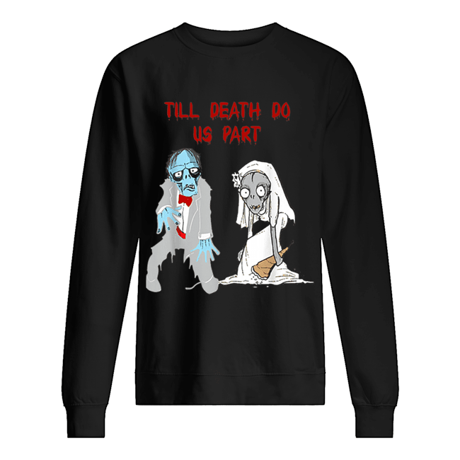 Zombie Bride Groom Hallowedding Halloween Wedding Costume shirt Zombie Bride Groom Hallowedding Halloween Wedding Costume shirt