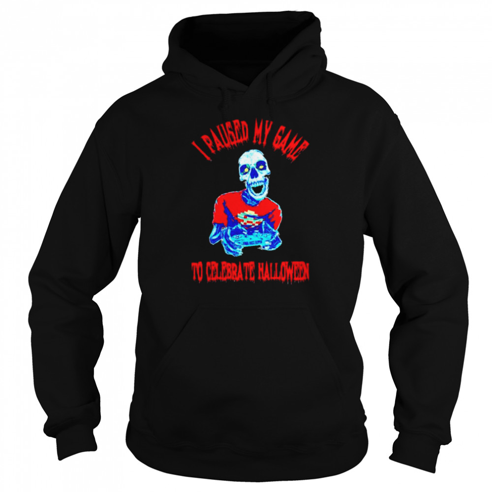Zombie I paused my game to celebrate Halloween shirt Zombie I paused my game to celebrate Halloween shirt