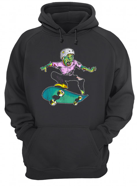Zombie Teen Halloween Skateboarder Costume Kids Gift shirt Zombie Teen Halloween Skateboarder Costume Kids Gift shirt