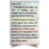 Dear Dad – I Thought Of You Today But That Is Nothing New Poster