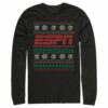 Men’s ESPN Soccer Christmas Sweater Long Sleeve Shirt